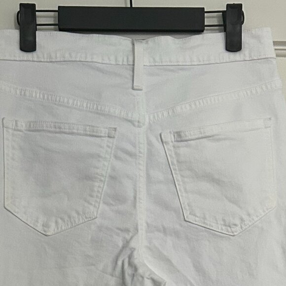 J.Crew White Slim Bootcut Jeans - Size 26 Petite - Picture 6 of 6